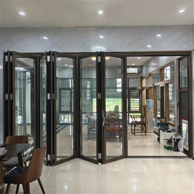 Sliding Folding Glass Qhov Rooj