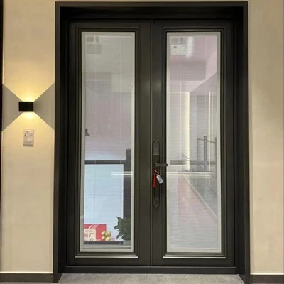 Triple Glazed Aluminium Fabkis Qhov Rooj